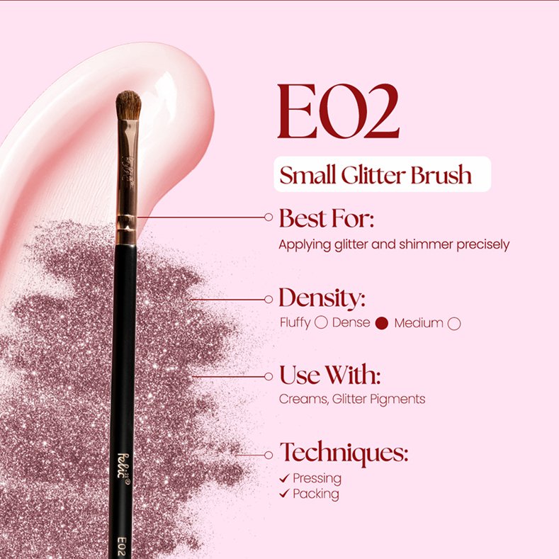 E02 Small Glitter Brush