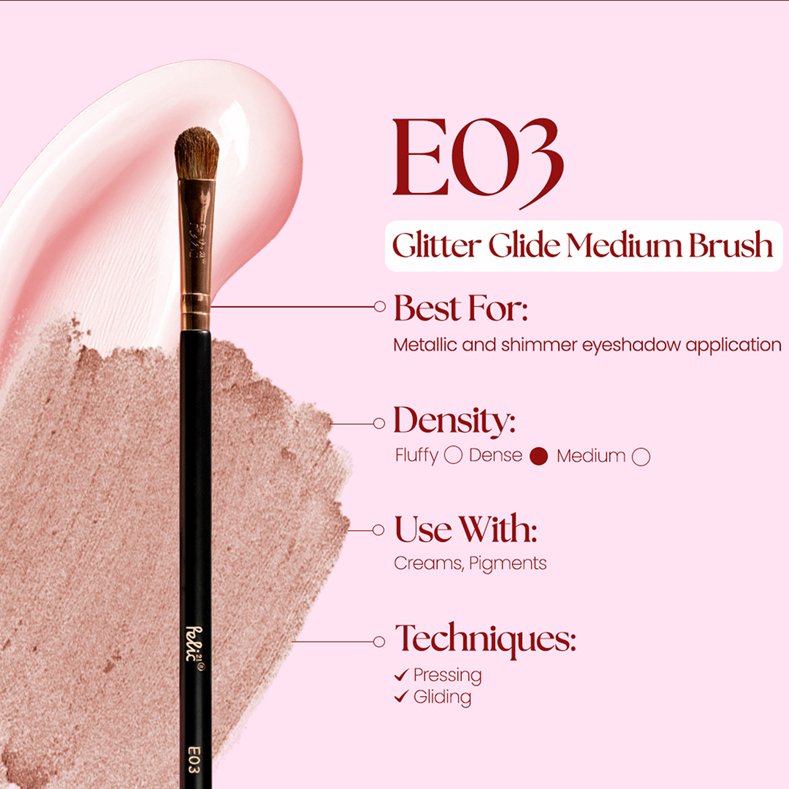 E03 Glitter Glide Medium Brush