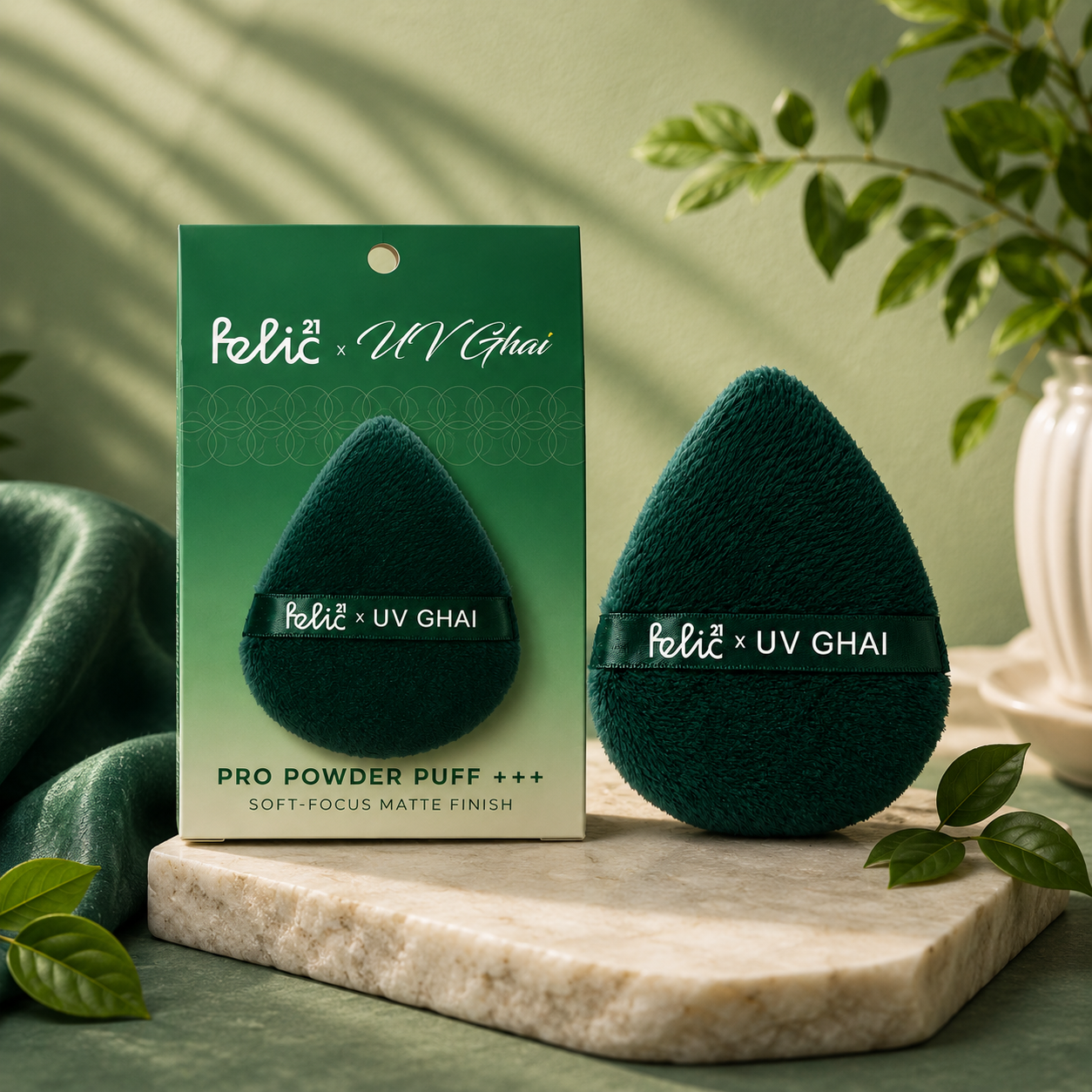 Felic21 x UV Ghai Pro Power Puff+++ | Professional Powder Puff for Setting, Baking & Touch-Ups