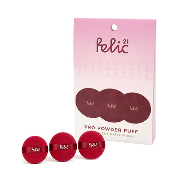 FELIC21 Round Pro Powder Puff – Mini (Pack of 3)