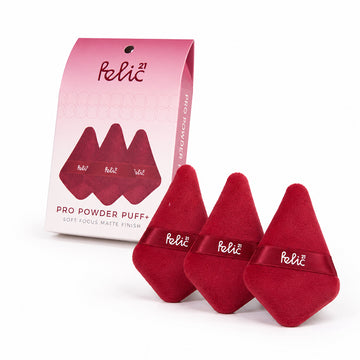 FELIC21 Diamond Pro Powder Puff + - Small | Pack of 3