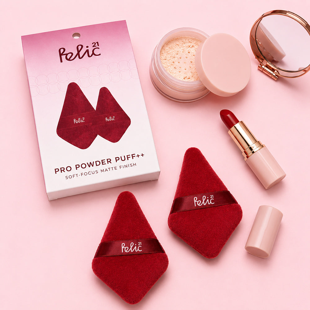 FELIC21 Diamond Pro Powder Puff ++ - Medium | Pack of 2