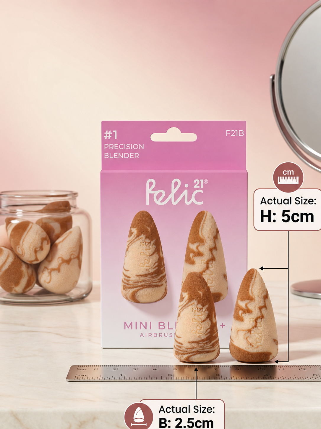 FELIC21 MINI BLENDER+ (SET OF 2) - AIRBRUSH FINISH