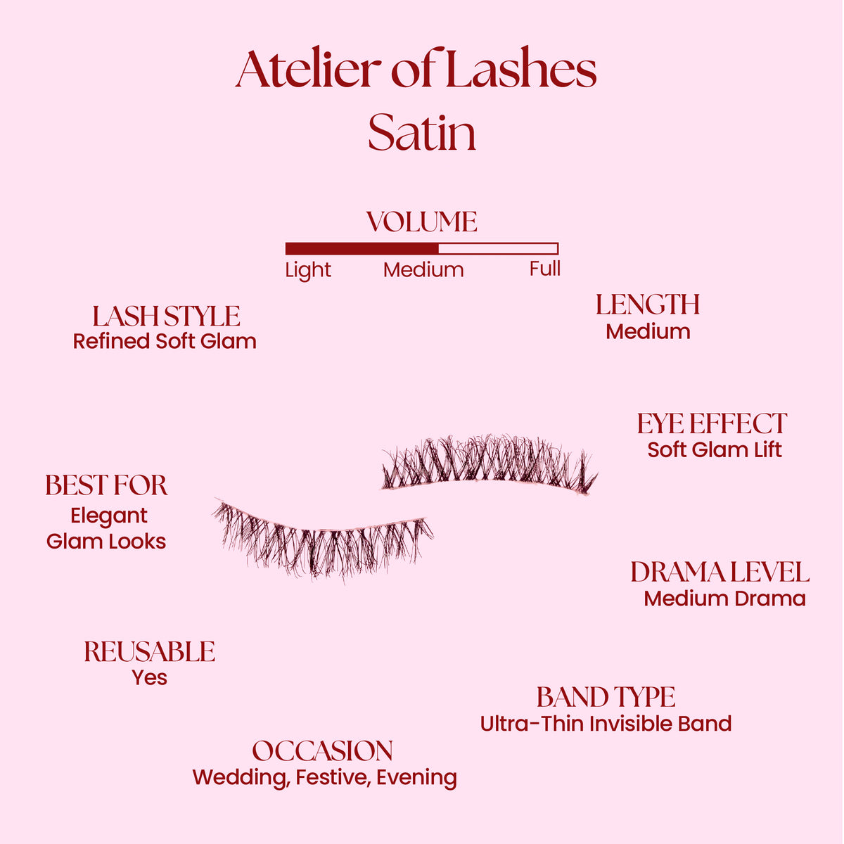 ATELIER OF LASHES – SATIN (5 PAIRS)
